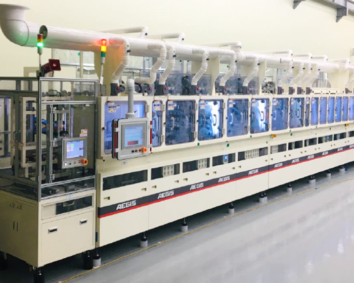 Non-contact vertical flash etching machine